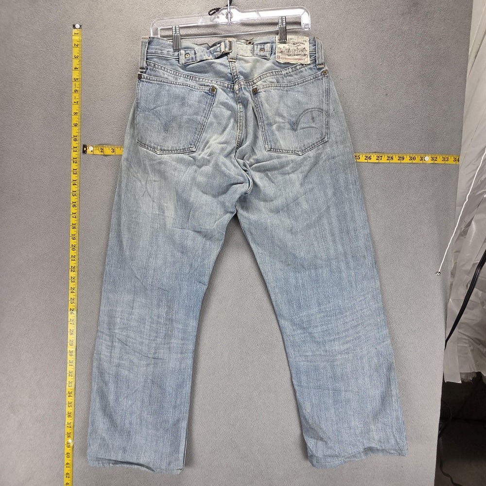 Vintage‎ Levis Jeans Mens Blue Selvedge Altered Hem Made in USA Fits 31x28